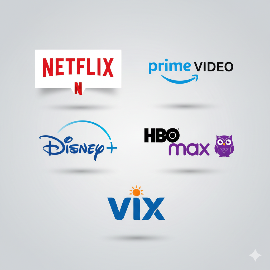 COMBO NETFLIX + PRIME VIDEO +DISNEY + MAX + VIX